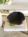 Bowl irregular negro de madera