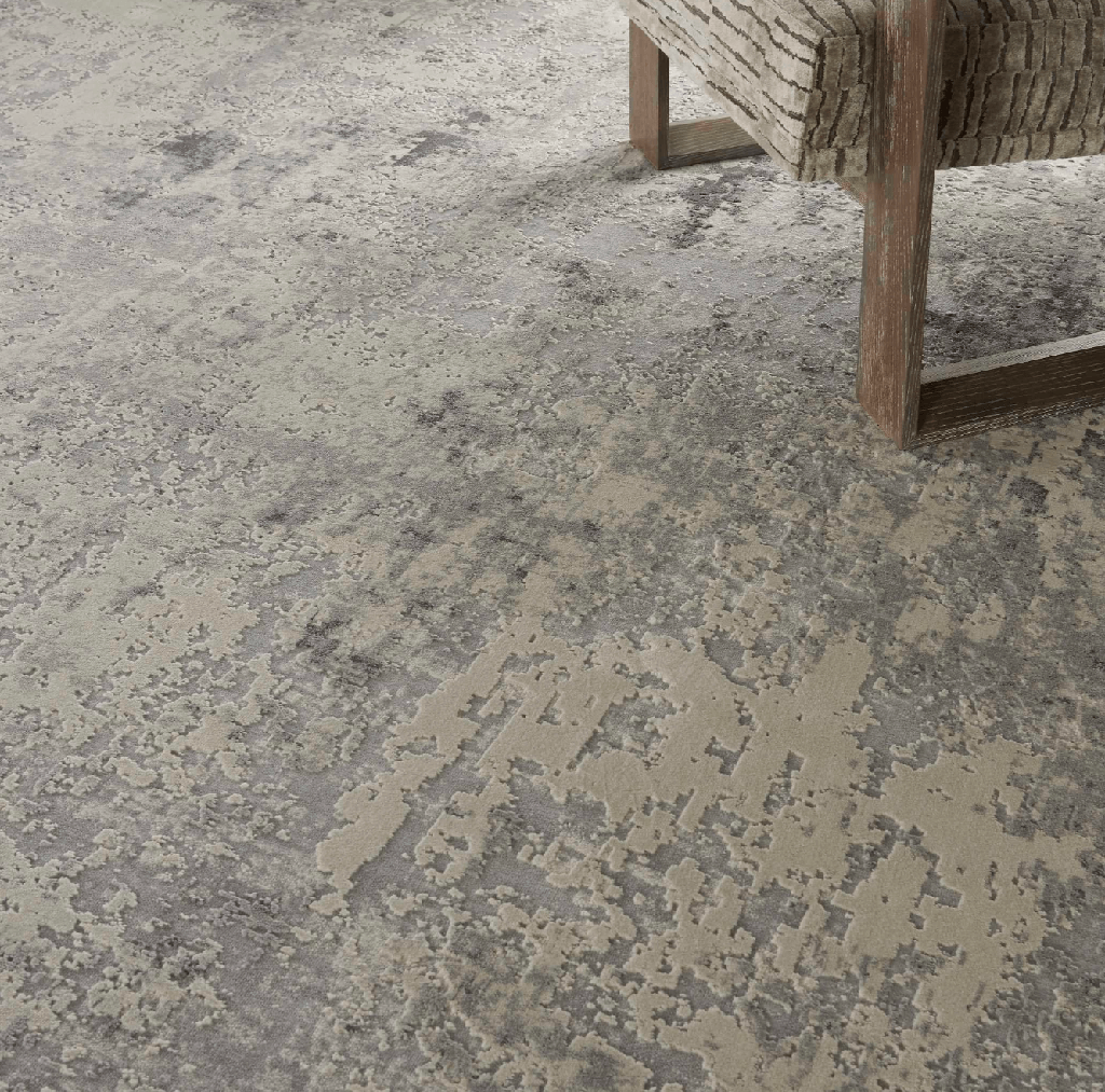 Alfombra Rustic gris y Ivory