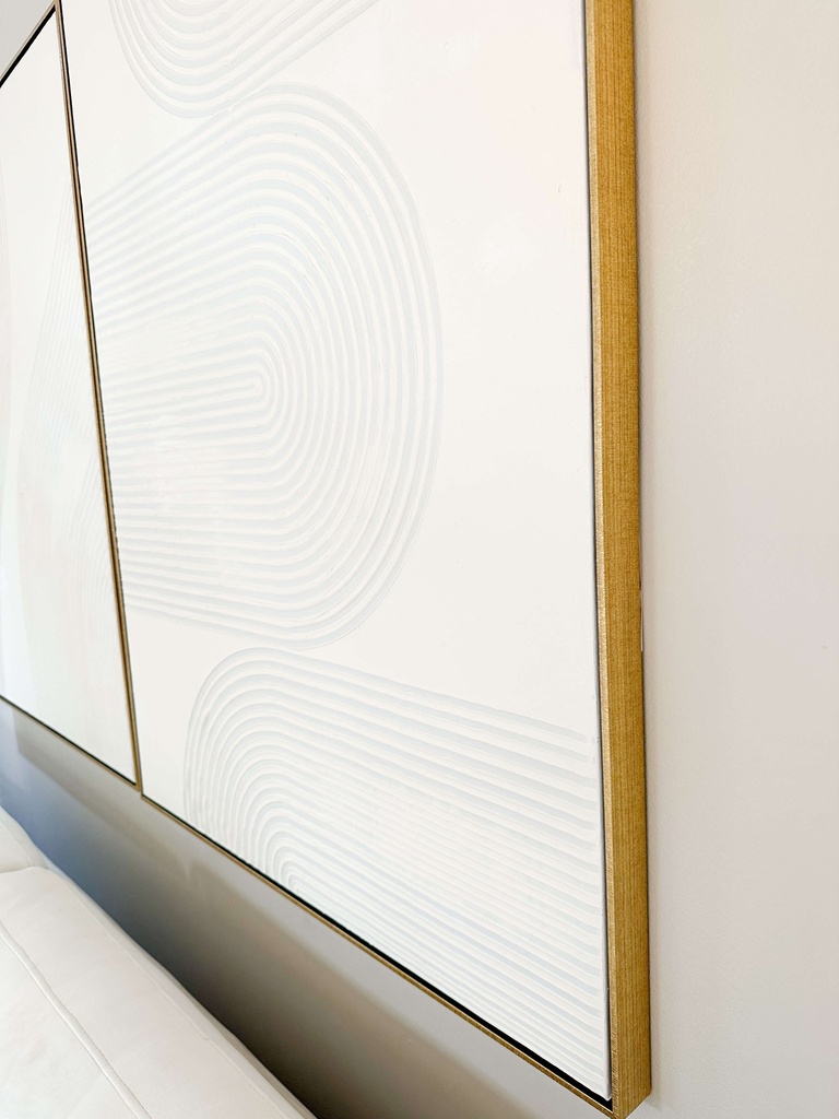 Cuadro blanco con textura (2 estilos)