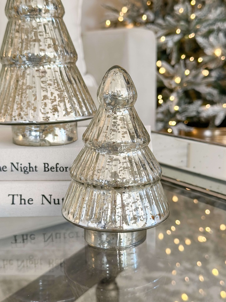 Arbolitos plateados de mercury (2 Tamaños)