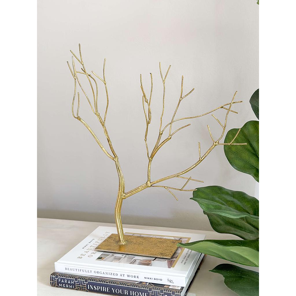 Arbol para joyas Dorado