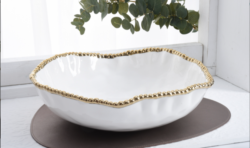 Bowl de porcelana para servir oversized