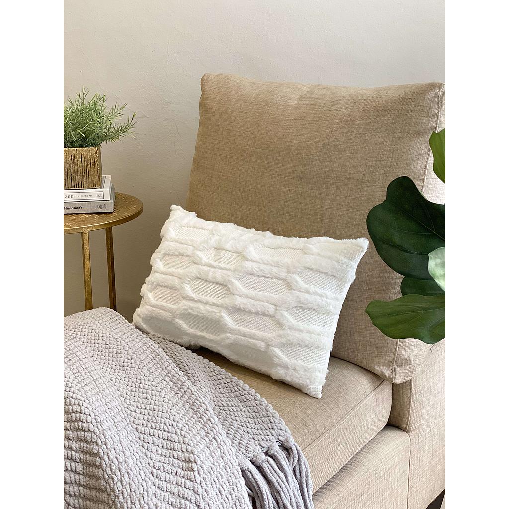Cojin Lumbar Chain Blanco