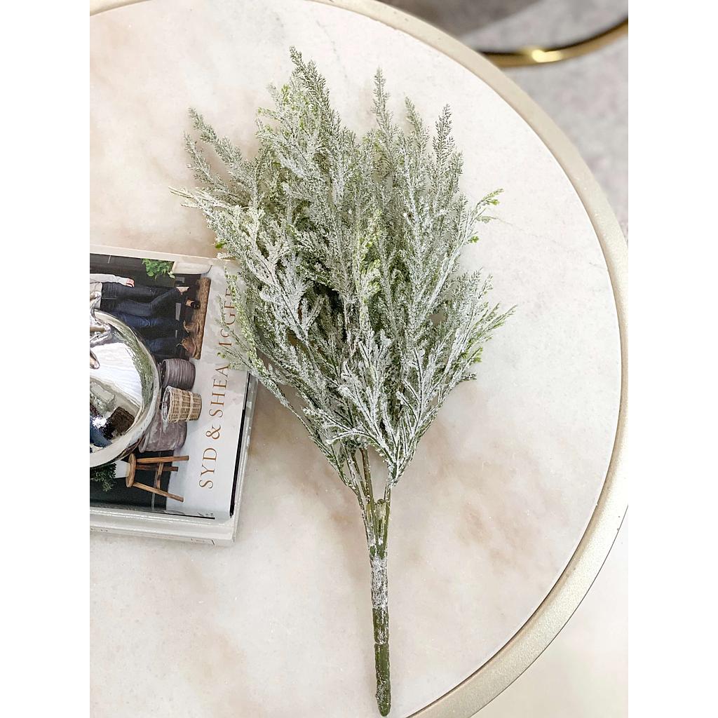 Flocked Cedar Bush