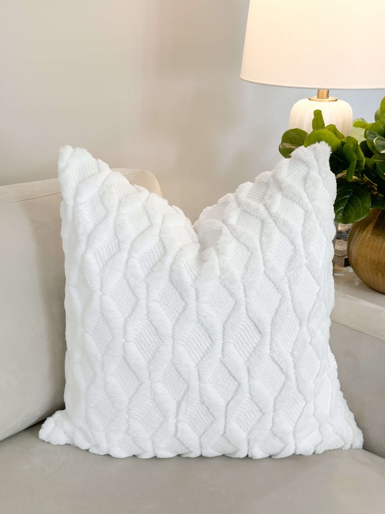 Forro de cojin euro blanco X