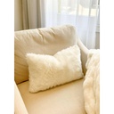 Lumbar Blanco Faux Fur