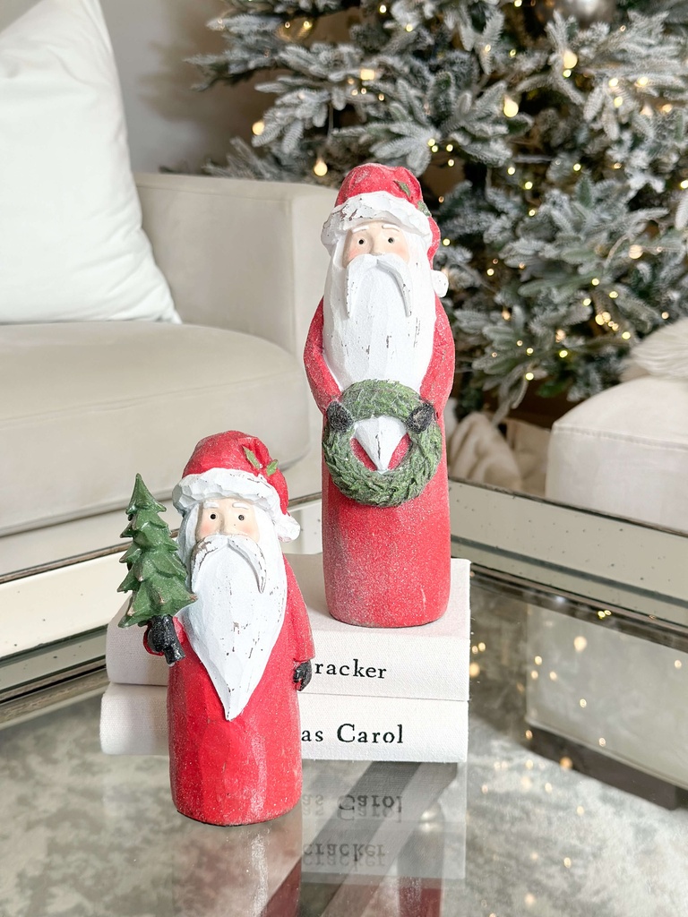 Set de 2 Santas rojos