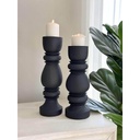 Set de 2 candelabros negros