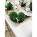 Set de 2 esferas decorativas medianas