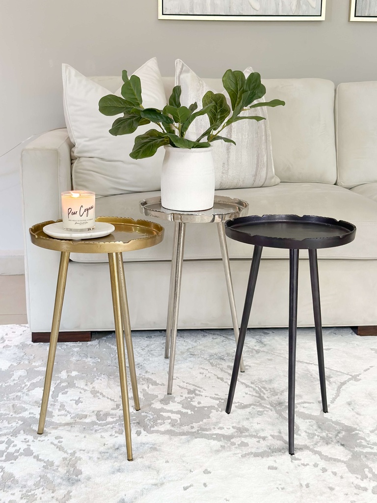 Mesa auxiliar orilla irregular (3 colores)