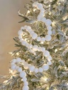Guirnalda de pom pom blanca