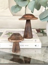 Set de 2 hongos rusticos de madera