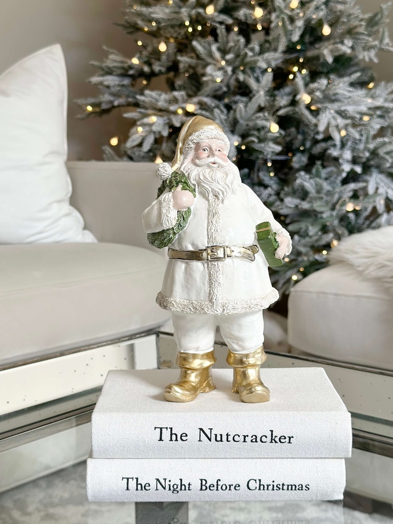 Santa blanco con regalo
