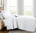 Bamboo Quilt Set Blanco Oversized