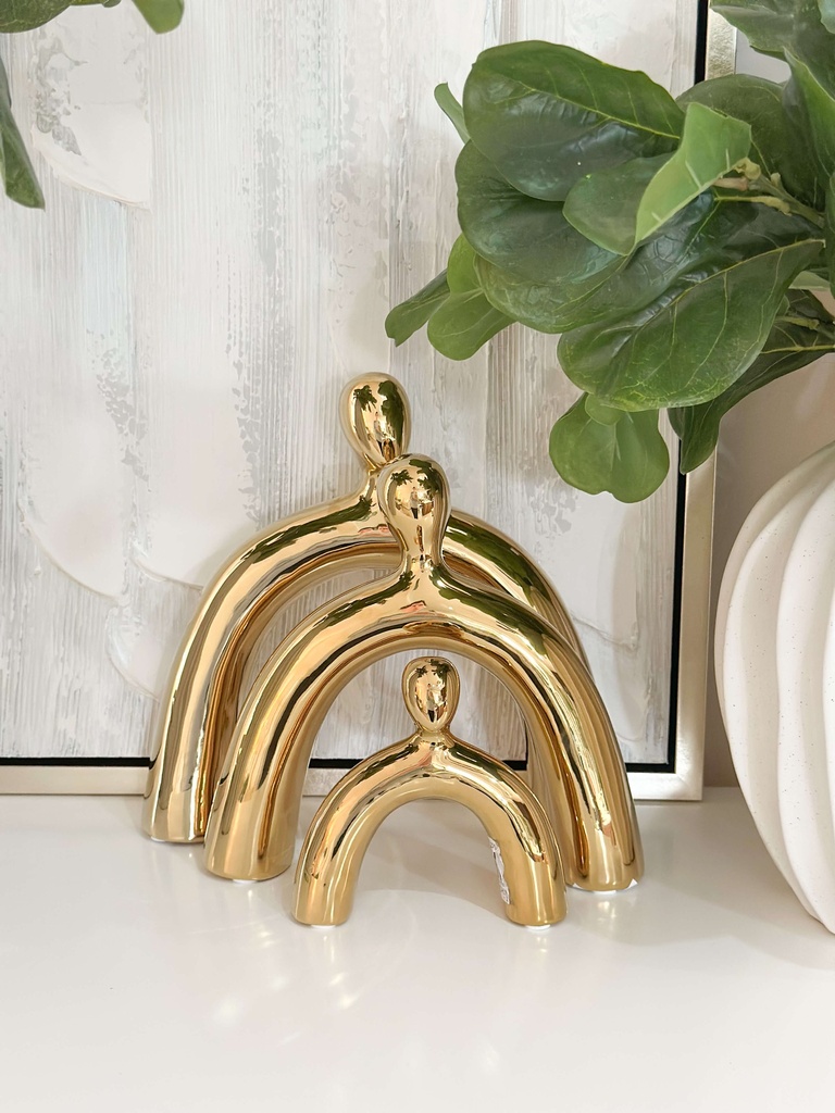 Set familia dorada de ceramica