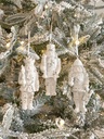 Set de 3 mini nutcrackers blanco lavados