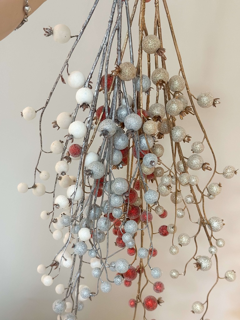 Rama de berries congeladas con caida (4 colores)