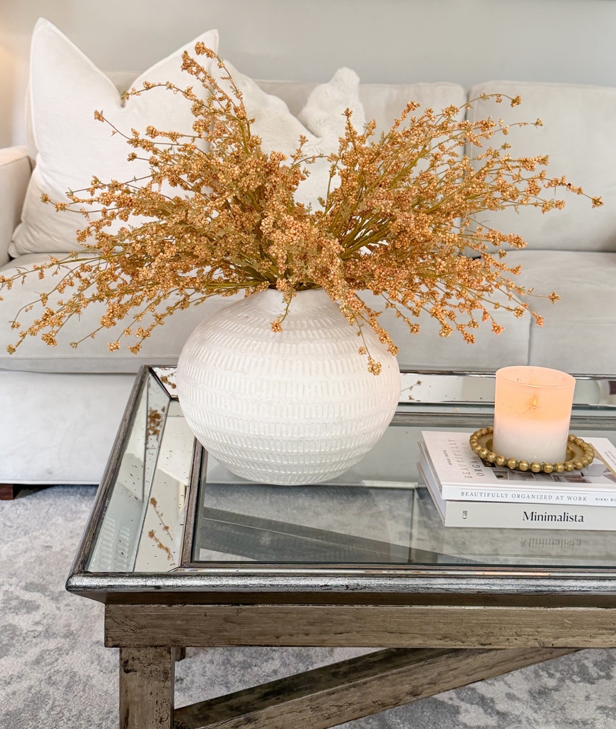 Rama silvestre taupe y dorado