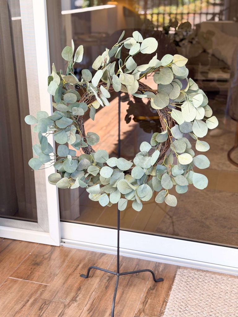 Corona hojas de eucalipto