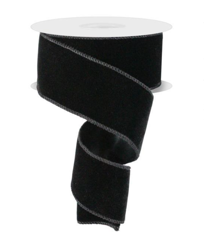 Rollo de cinta velvet negra