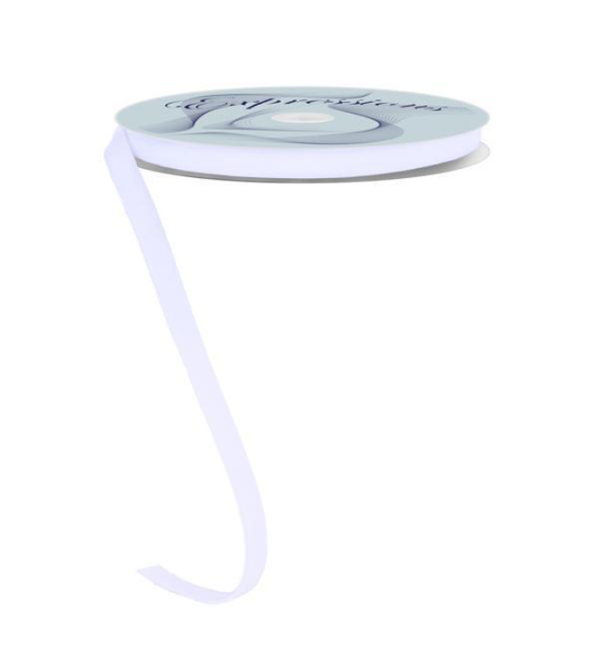 Rollo de cinta blanca velvet delgada