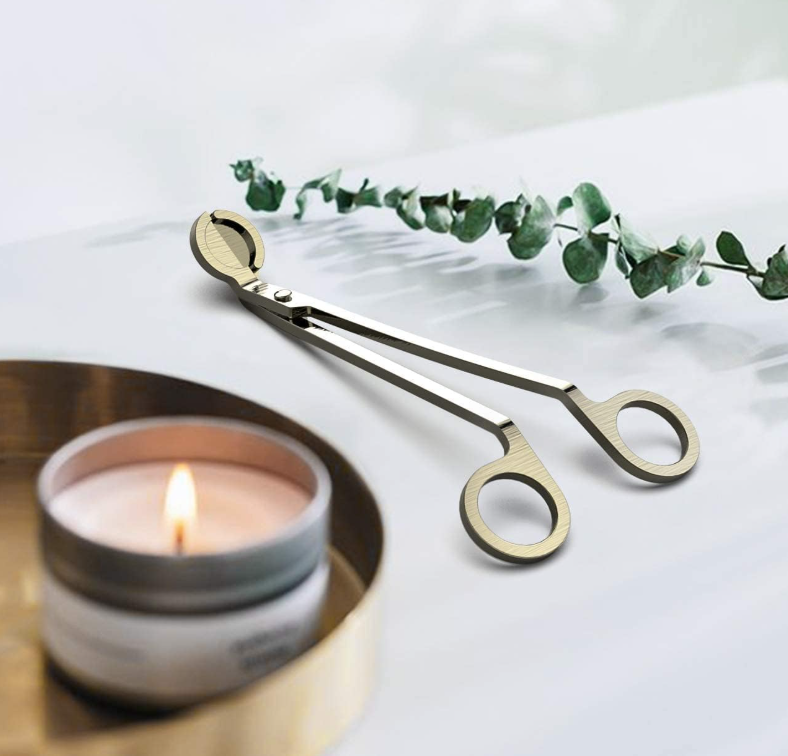 Cortador de mecha dorado cepillado