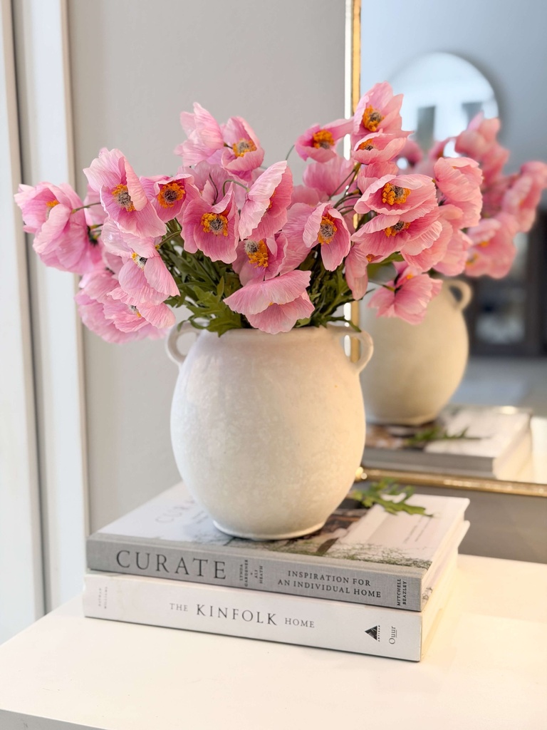 Bunch de 3 ramas poppy rosadas