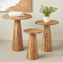 Mesas redondas de madera (3 Tamaños)
