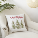 Forro de cojin con estampado navideño