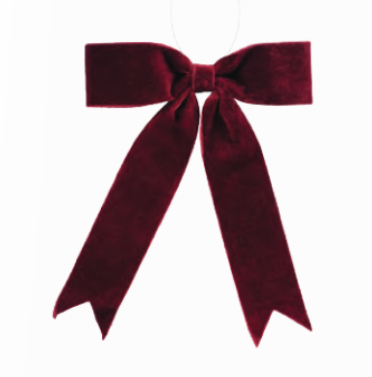Ornamento de chongo rojo ocre