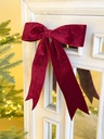 Ornamento de chongo rojo ocre