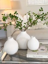Bases redondas blancas de ceramica (3 Tamaños)