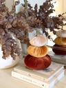 Trio de velvet pumpkins