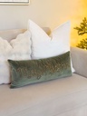 Lumbar velvet verde Merry Christmas