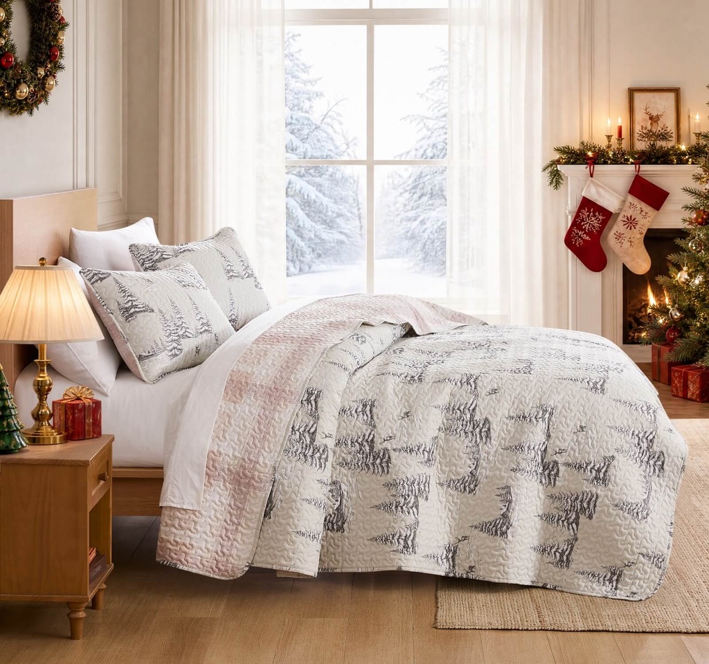 Quilt Set Frosted Pines