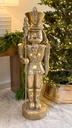 Nutcracker dorado oversized con luz led