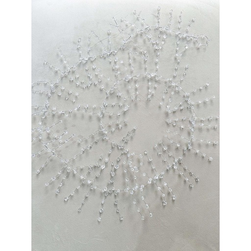 [W4873] Guirnalda Ice de  piedras transparente