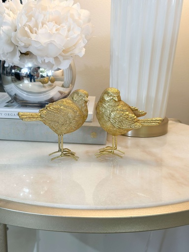[MTX73175] Set de 2 pajaros dorados