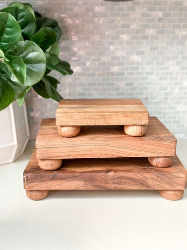 Tabla de madera con patitas redondas (3 tamaños)