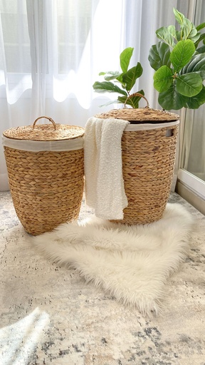 Cesta con tapadera para ropa (2 tamaños)