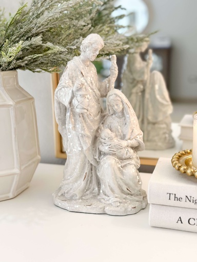 [50433A] Nacimiento blanco escarchado