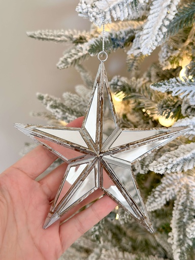 [4416407] Ornamento estrella espejada