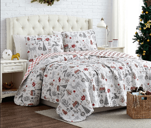Quilt Set Holly Jolly