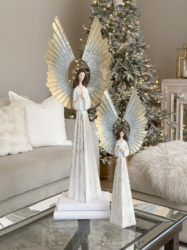 Angeles alto con alas de metal (2 tamaños)