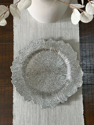 [CH535.S14R] Porta plato plateado
