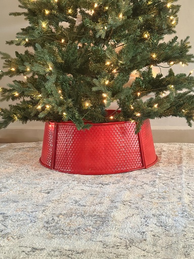 [MTX74634] Collar rojo antiguo para pie de arbol