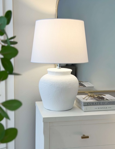 [11675] Lampara white concrete