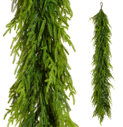 [G4542147] Guirnalda frondosa de pino Norfolk