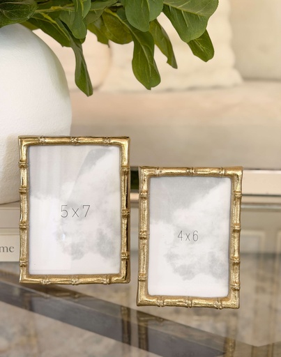 Retratera Bamboo dorada de metal (2 Tamaños)