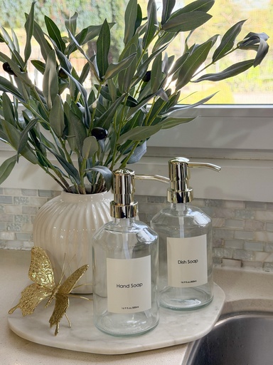 [PDZN05] Set de 2 dispensador de jabon transparentes